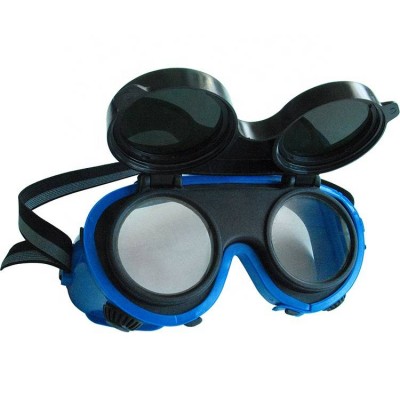 9734 Extol Universal Size Hinged Circular Visor Class F Safety Dust Protective Welding Goggles For Welding Protection